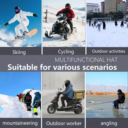 Nexodo Winterhaube – Winddicht, Warm & Helmkompatibel