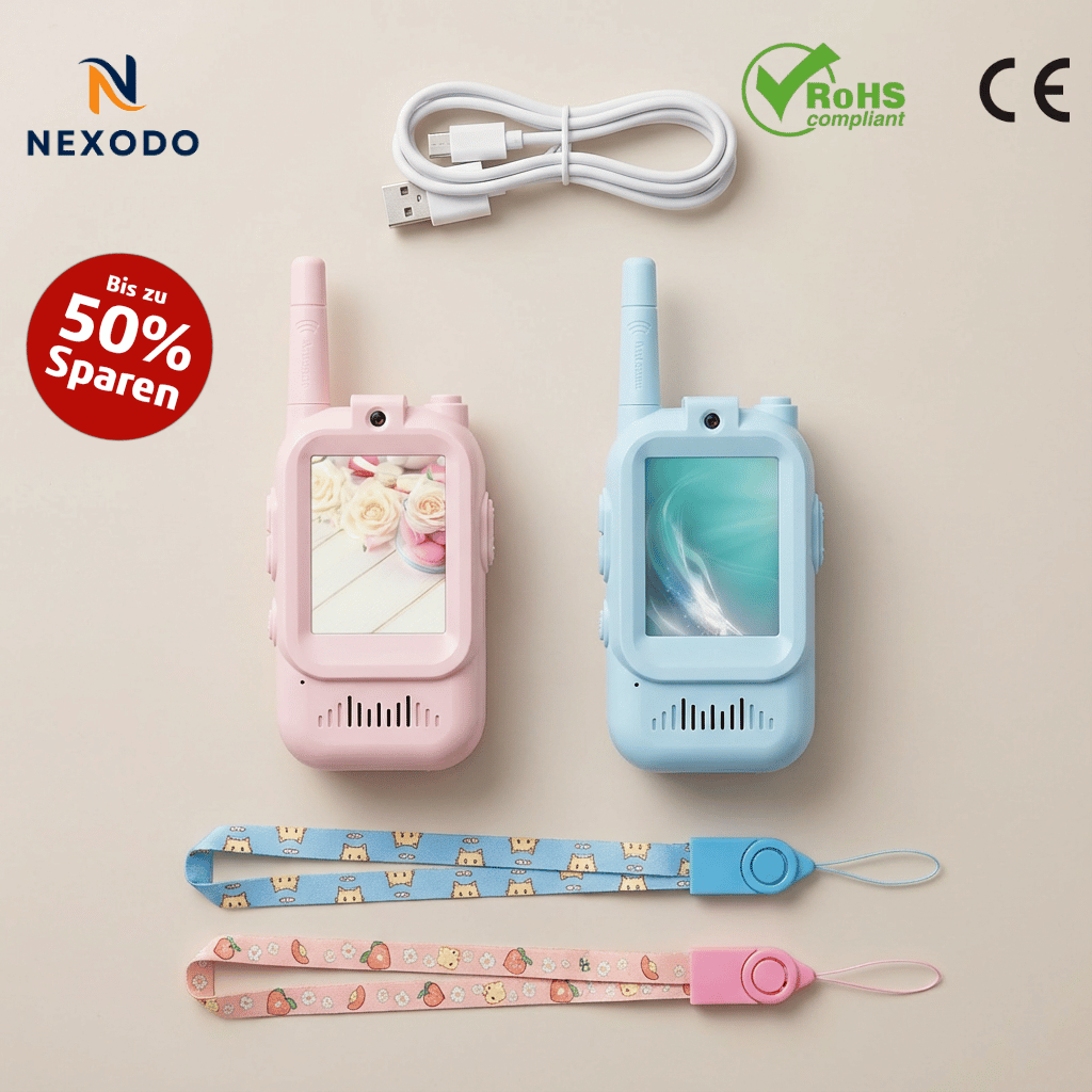 Nexodo SafeView Video Walkie-Talkies (2er-Set)