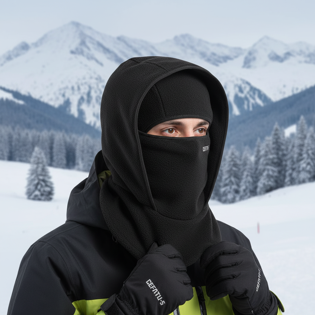 Nexodo Winterhaube – Winddicht, Warm & Helmkompatibel