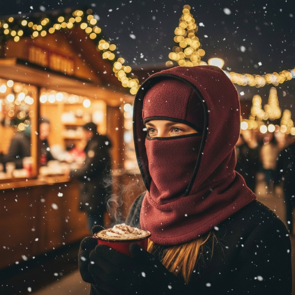 Nexodo Winterhaube – Winddicht, Warm & Helmkompatibel