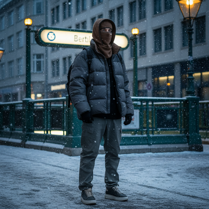 Nexodo Winterhaube – Winddicht, Warm & Helmkompatibel