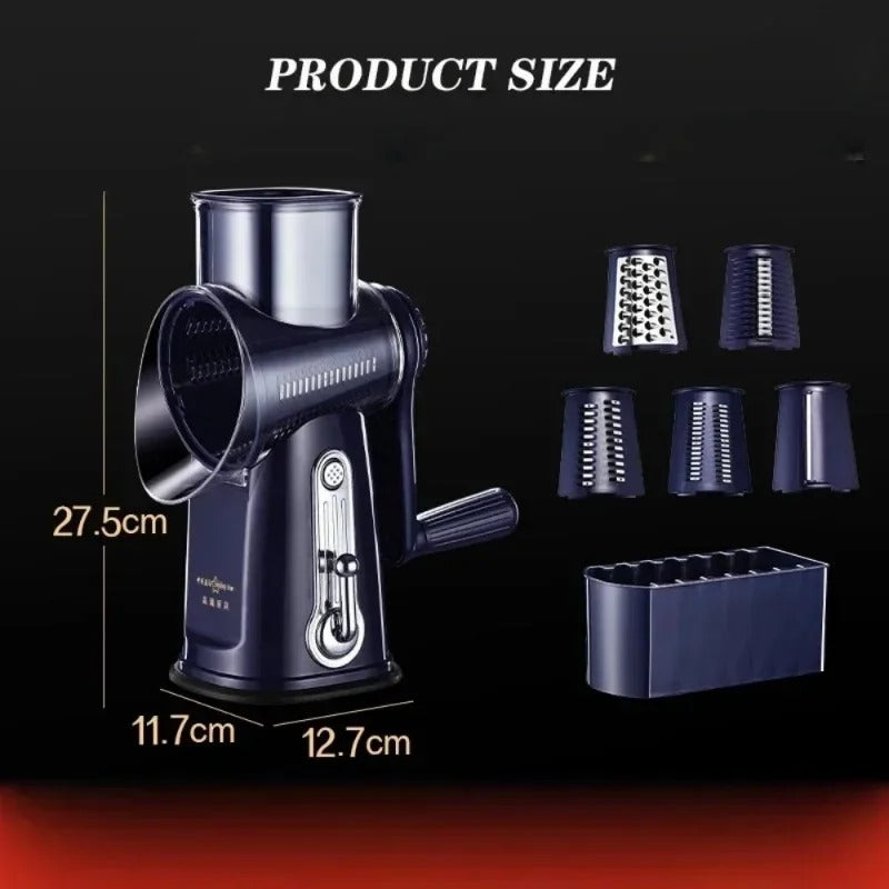 Nexodo™ Rotating Grater – Fast, Durable Kitchen Helper for Cheese & Veggies