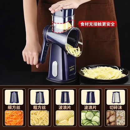 Nexodo™ Rotating Grater – Fast, Durable Kitchen Helper for Cheese & Veggies